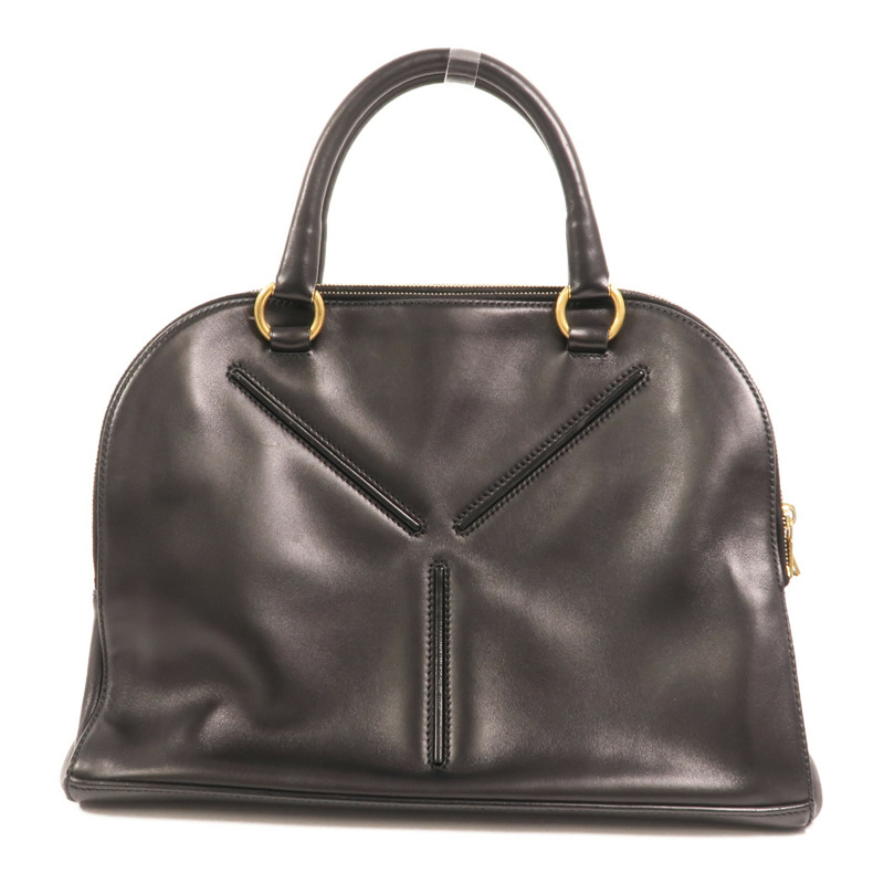 SAINT LAURENT 羊皮皮革Rive Gauche 32金扣手挽袋-1