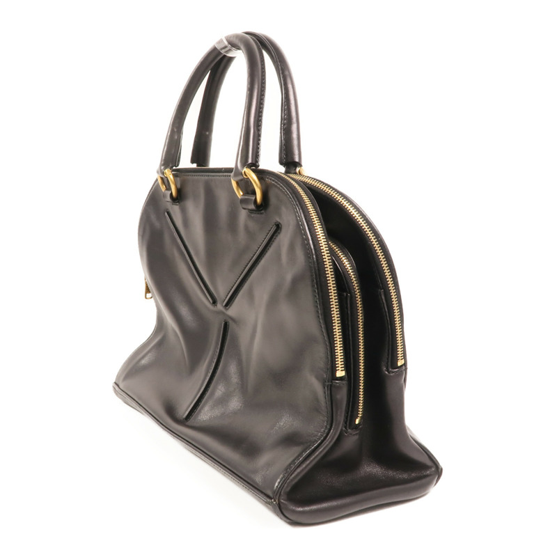 SAINT LAURENT 羊皮皮革Rive Gauche 32金扣手挽袋-2