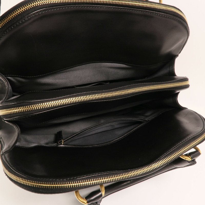 SAINT LAURENT 羊皮皮革Rive Gauche 32金扣手挽袋-4
