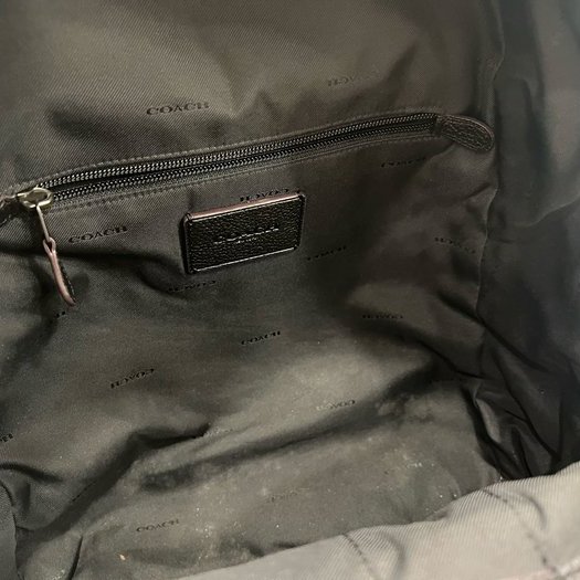 東區正精品㊣COACH 32235 咖啡色全皮拉鍊後背包大款 RZ3948-2