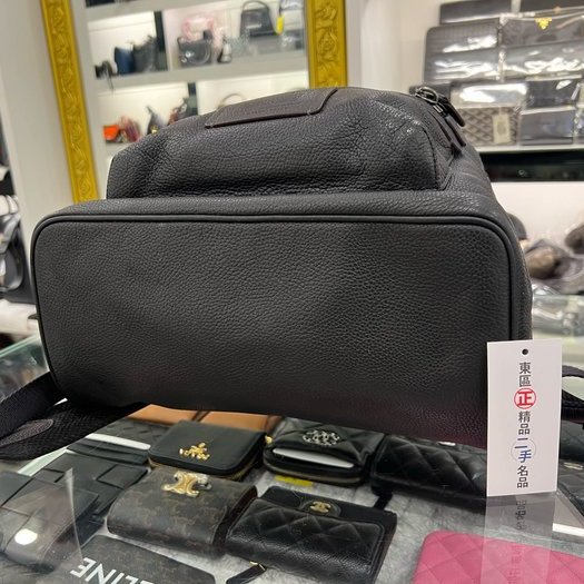 東區正精品㊣COACH 32235 咖啡色全皮拉鍊後背包大款 RZ3948-8