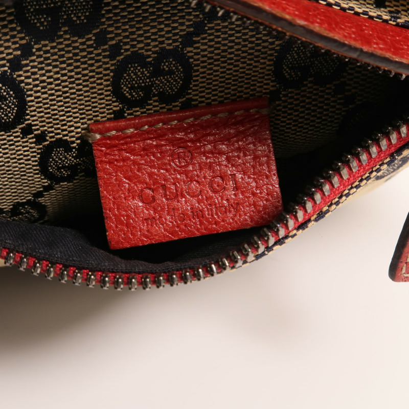GUCCI GG帆布GG Waist Bag銀扣腰包-5