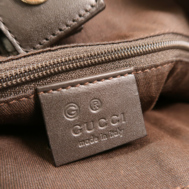 GUCCI GG帆布2 Way shoulder Bag金扣手挽肩背兩用袋-5