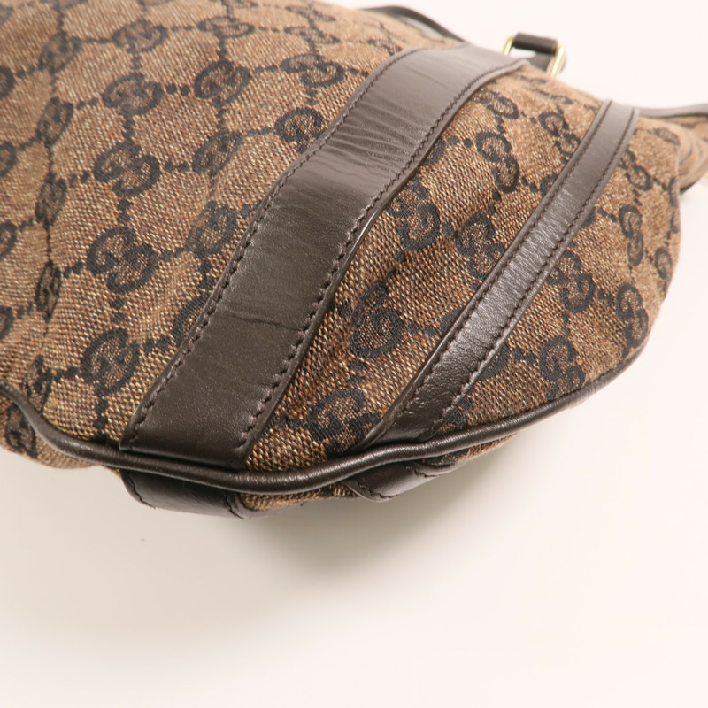 GUCCI GG帆布2 Way shoulder Bag金扣手挽肩背兩用袋-10