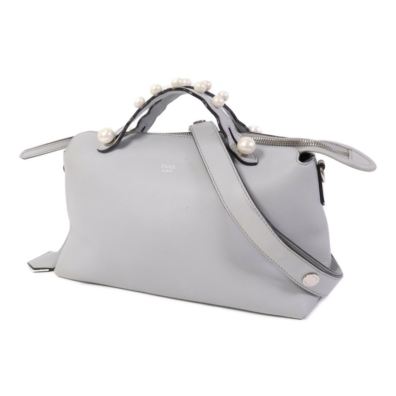 FENDI 牛皮皮革By The Way銀扣手挽肩背兩用袋-2