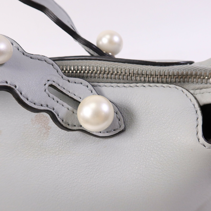 FENDI 牛皮皮革By The Way銀扣手挽肩背兩用袋-13