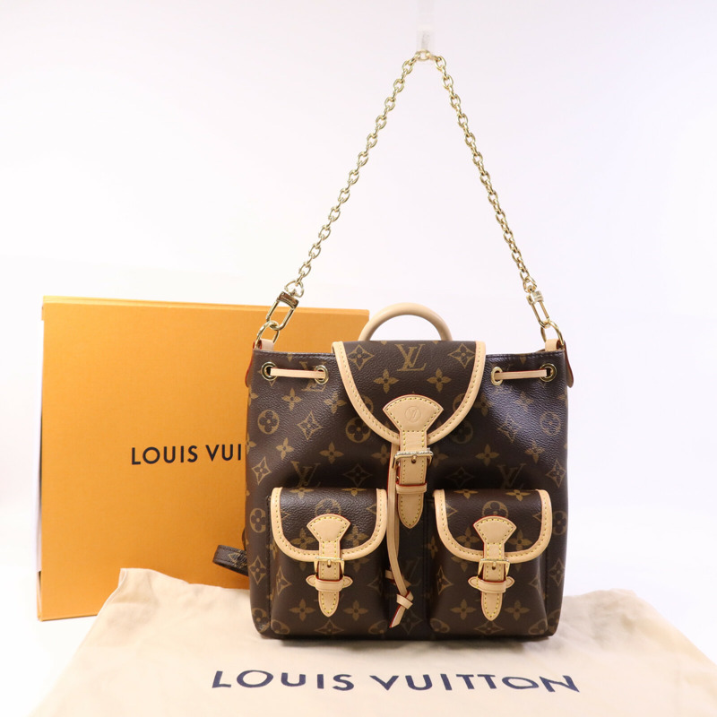 LOUIS VUITTON Monogram Excursion PM金扣背包-8