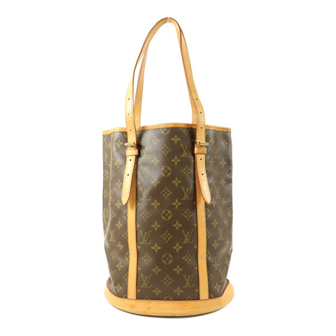 LOUIS VUITTON Monogram Bucket GM金扣手挽袋