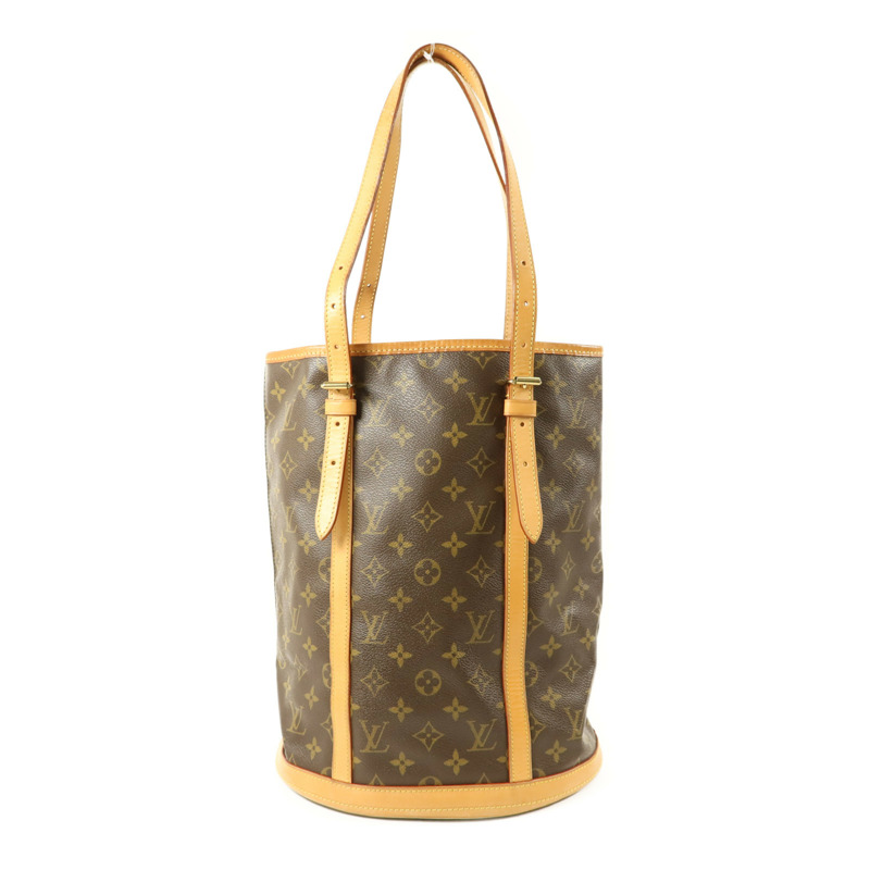 LOUIS VUITTON Monogram Bucket GM金扣手挽袋-1