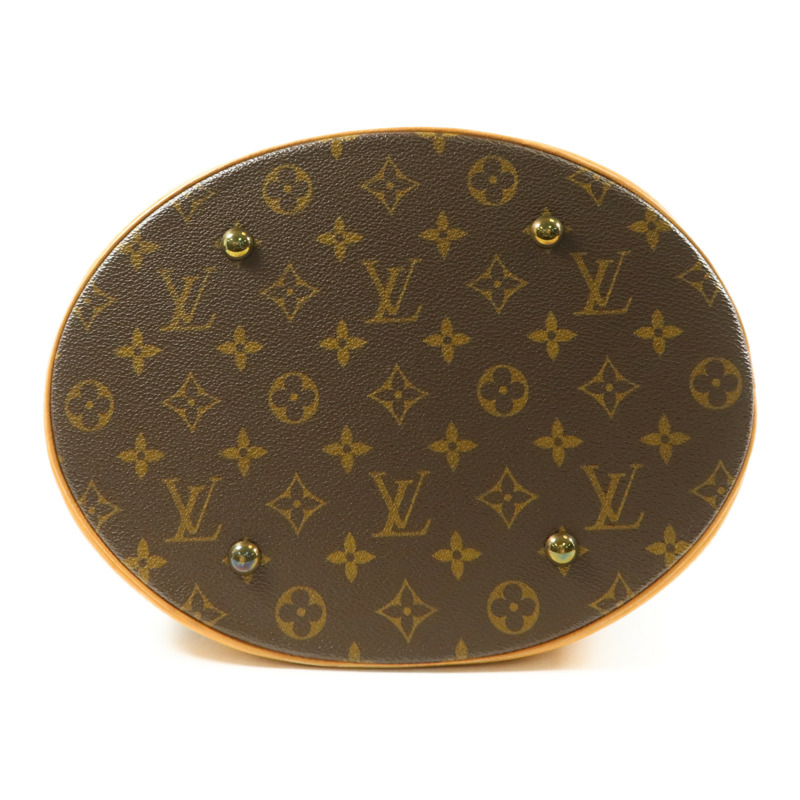 LOUIS VUITTON Monogram Bucket GM金扣手挽袋-3