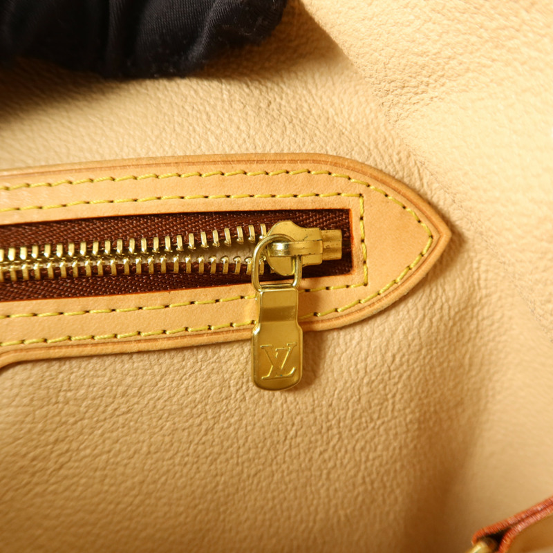 LOUIS VUITTON Monogram Bucket GM金扣手挽袋-8