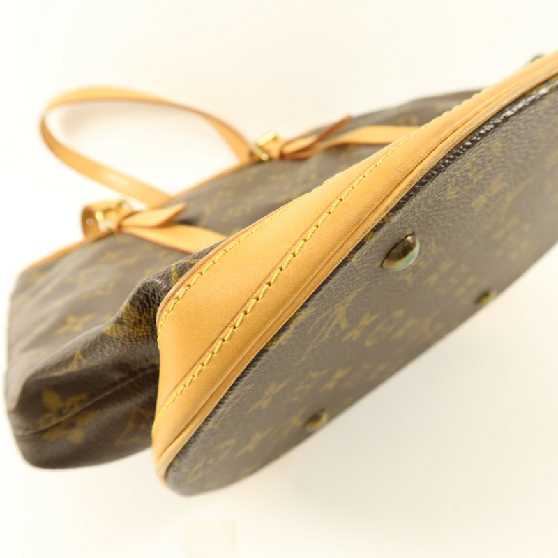 LOUIS VUITTON Monogram Bucket GM金扣手挽袋-15