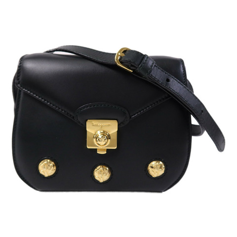 Salvatore Ferragamo 牛皮皮革Shoulder Bag金扣肩背袋