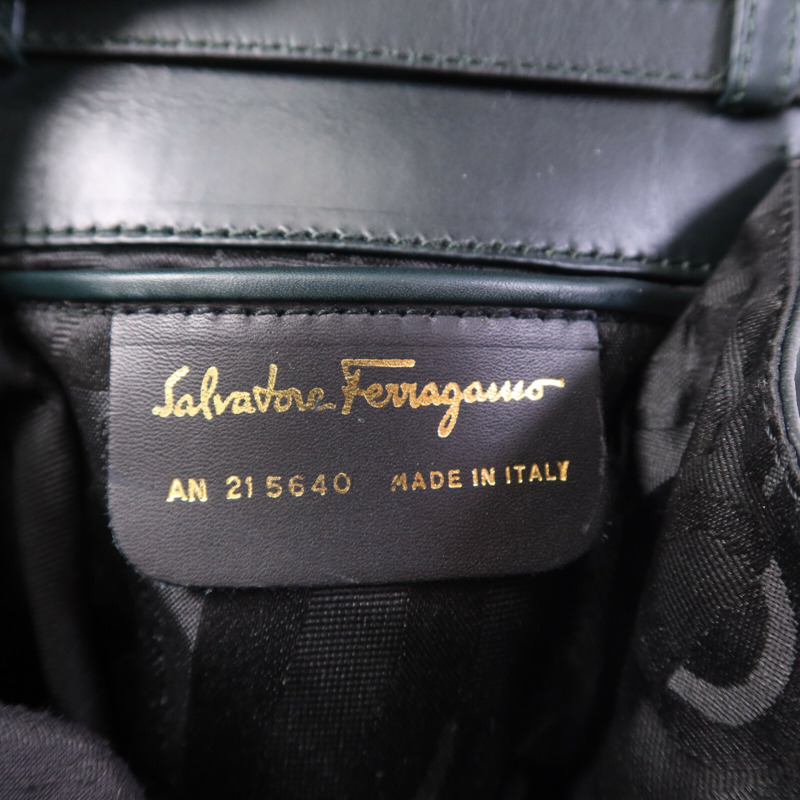 Salvatore Ferragamo 牛皮皮革Shoulder Bag金扣肩背袋-7