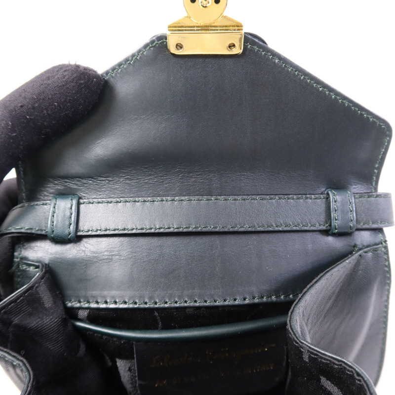 Salvatore Ferragamo 牛皮皮革Shoulder Bag金扣肩背袋-13