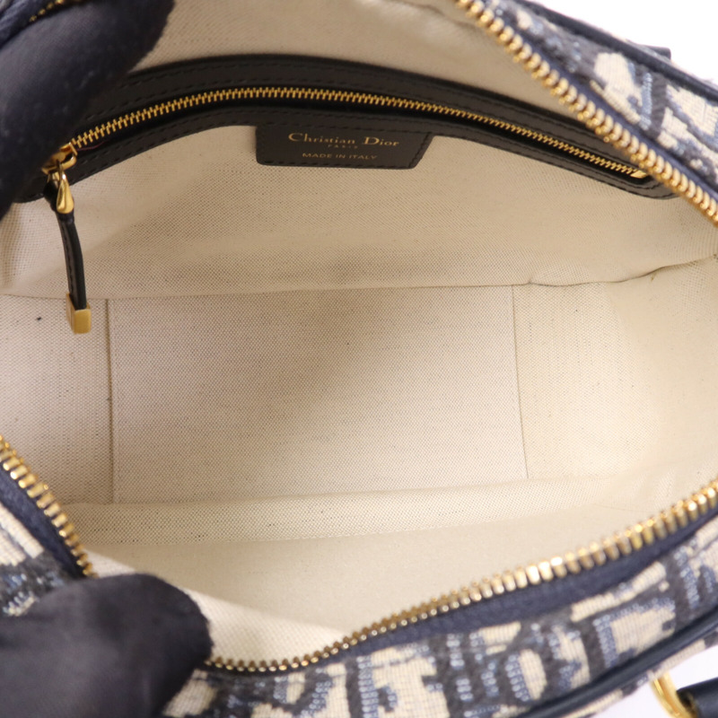 Dior 帆布Vibe M金扣手挽肩背兩用袋-4
