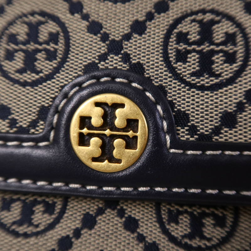 Tory Burch 帆布T Monogram Chain Shoulder金扣肩背袋-6