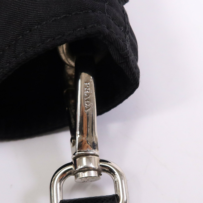PRADA 尼龍Shoulder Bag銀扣手挽肩背兩用袋-13