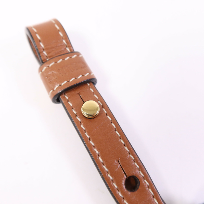 CELINE 塗層帆布Mini Triomphe Cabas Vertical金扣手挽肩背兩用袋-12