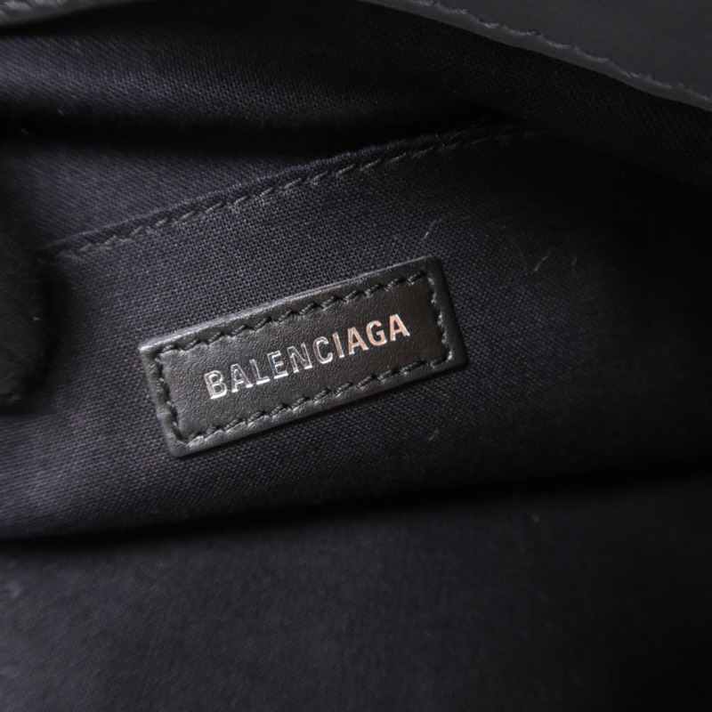 BALENCIAGA 帆布Navy Clip M Clutch銀扣手拿包-5