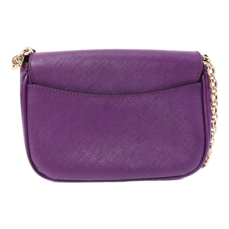 Salvatore Ferragamo 牛皮皮革Shoulder Bag金扣鏈帶手挽袋-1