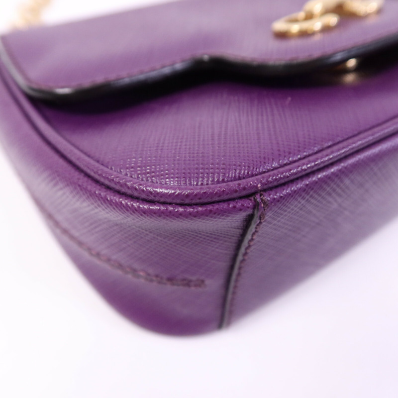 Salvatore Ferragamo 牛皮皮革Shoulder Bag金扣鏈帶手挽袋-11