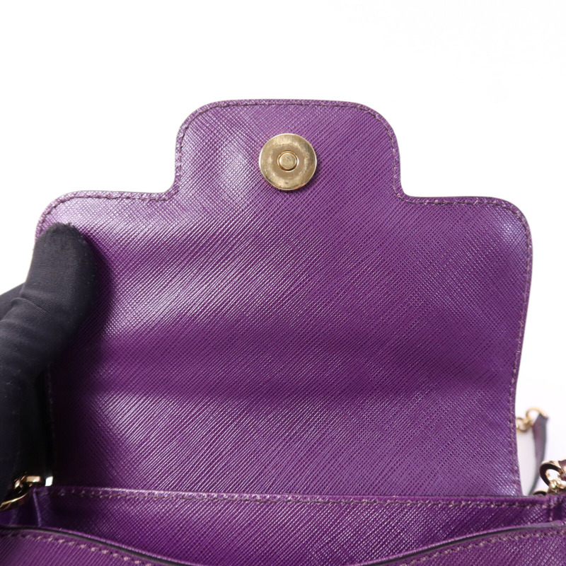 Salvatore Ferragamo 牛皮皮革Shoulder Bag金扣鏈帶手挽袋-14