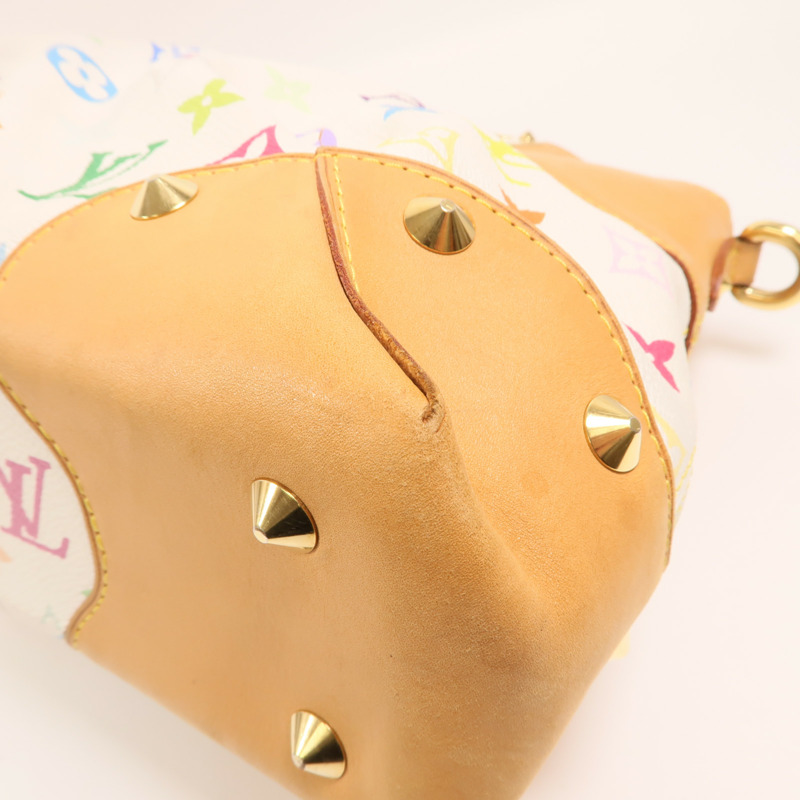 LOUIS VUITTON Monogram Multicolore Judy MM金扣鏈帶手挽肩背兩用袋-8