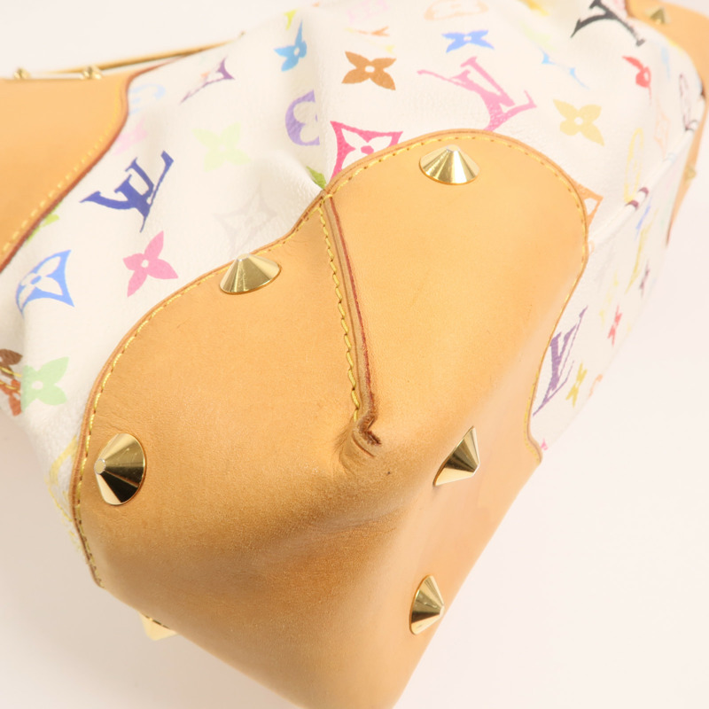 LOUIS VUITTON Monogram Multicolore Judy MM金扣鏈帶手挽肩背兩用袋-9