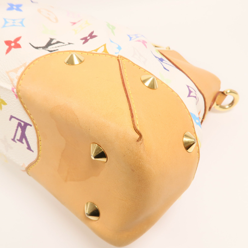 LOUIS VUITTON Monogram Multicolore Judy MM金扣鏈帶手挽肩背兩用袋-10