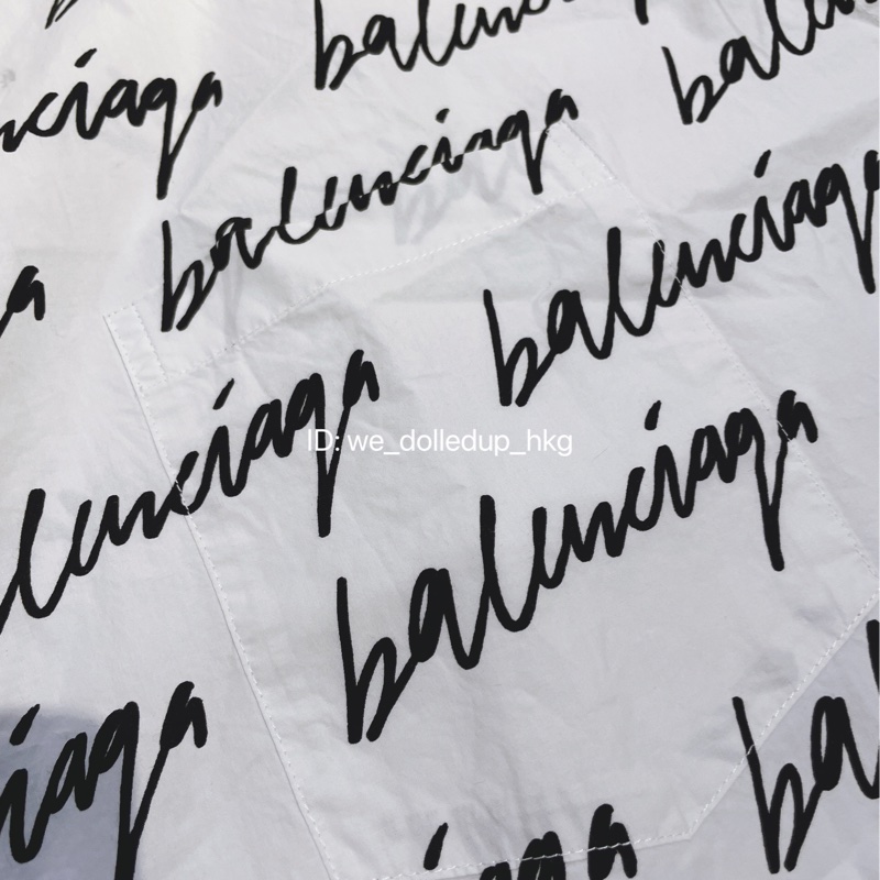 BALENCIAGA signature 黑白色襯衫 38碼-2