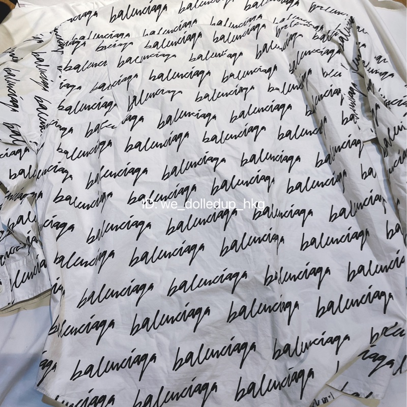 BALENCIAGA signature 黑白色襯衫 38碼-3