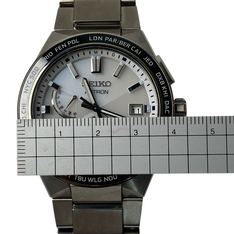 精工男士 8B63-0BD0 Astron Nexter 電波太陽能鈦金屬腕錶-11