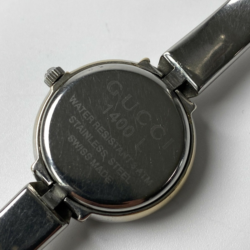 Gucci 女士 1400L SS QZ 銀色錶盤-7