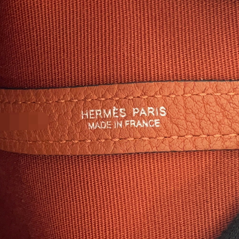 愛馬仕 Garden PM 手提包，青檸棕色，Toile Officier Negonda 帆布，U 字印記，花園系列，手提包，女士，愛馬仕-9