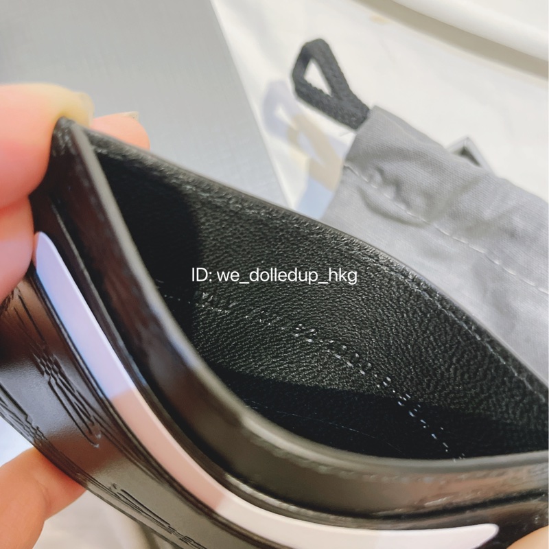 BALENCIAGA 黑色壓紋 Card holder-4