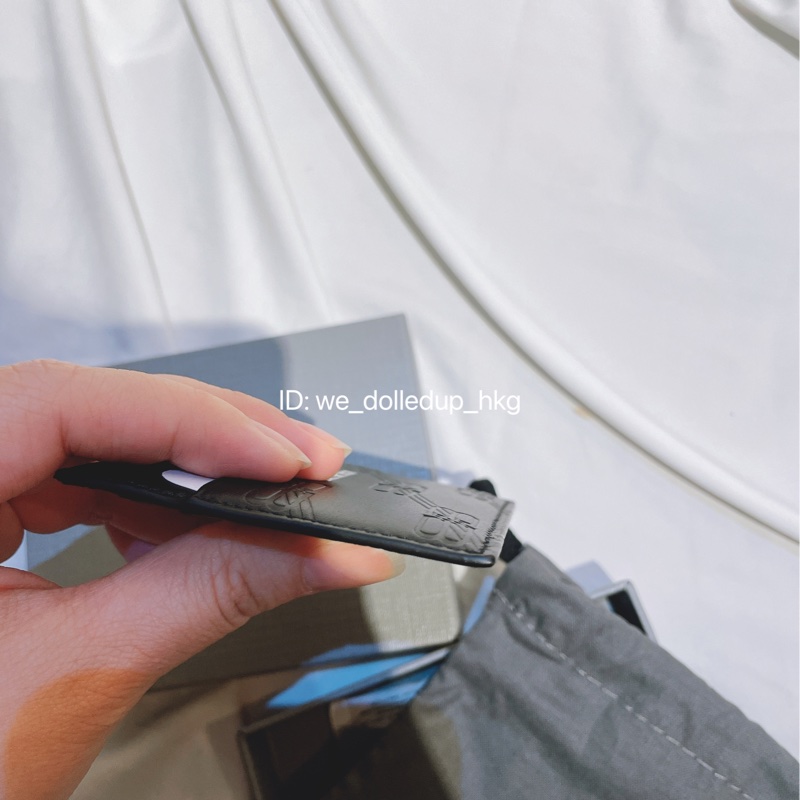 BALENCIAGA 黑色壓紋 Card holder-5