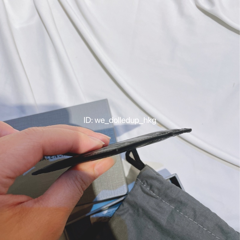 BALENCIAGA 黑色壓紋 Card holder-6