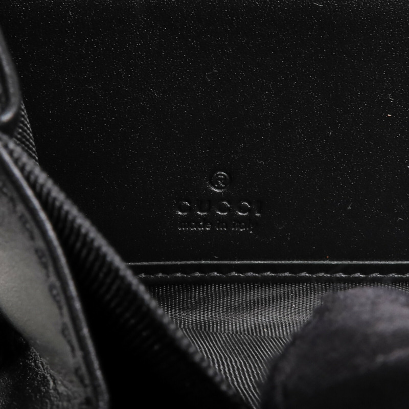 GUCCI 牛皮皮革Long wallet銀扣長錢包-10