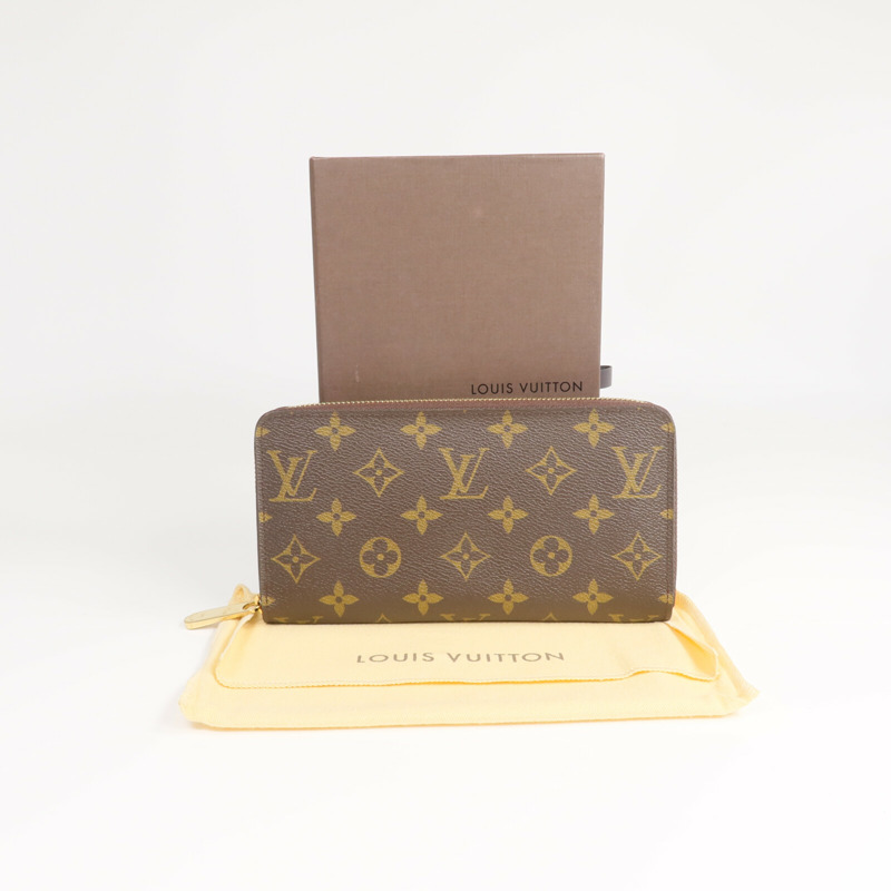 LOUIS VUITTON Monogram Zippy Long Wallet金扣長錢包-15