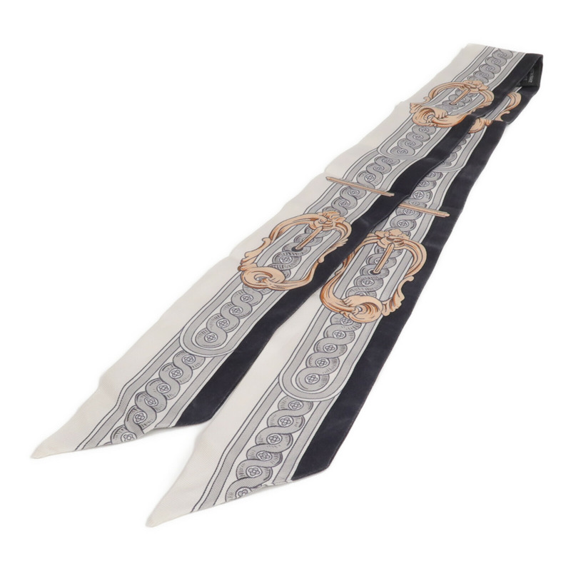 HERMES 絲質Twilly絲巾-1