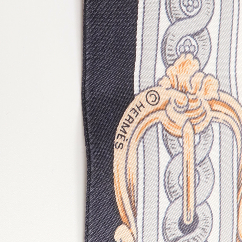 HERMES 絲質Twilly絲巾-5