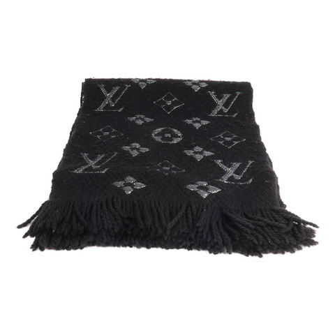 LOUIS VUITTON 羊毛/絲質Echarpe Logomania Shine Scar圍巾