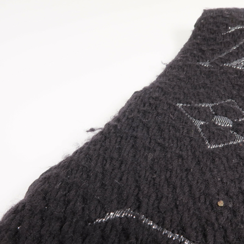 LOUIS VUITTON 羊毛/絲質Echarpe Logomania Shine Scar圍巾-7