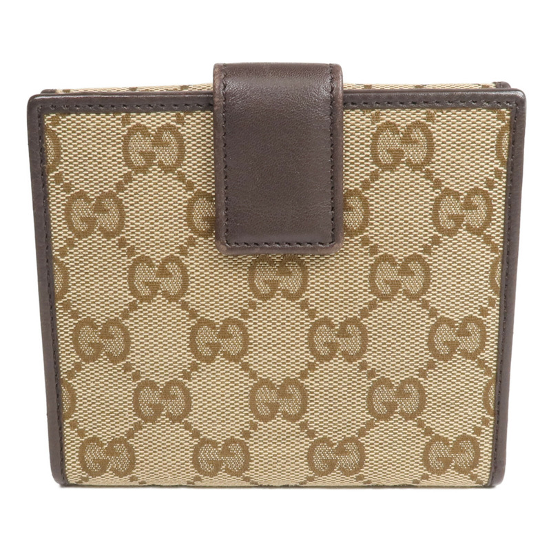 GUCCI 帆布Wallet金扣錢包-1