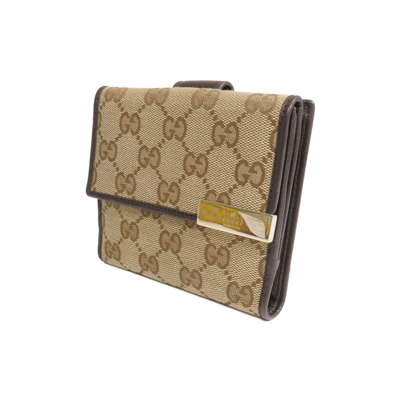 GUCCI 帆布Wallet金扣錢包-2