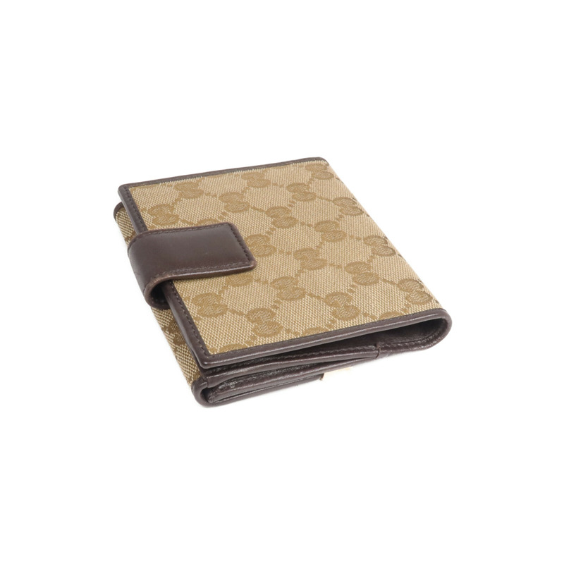 GUCCI 帆布Wallet金扣錢包-4