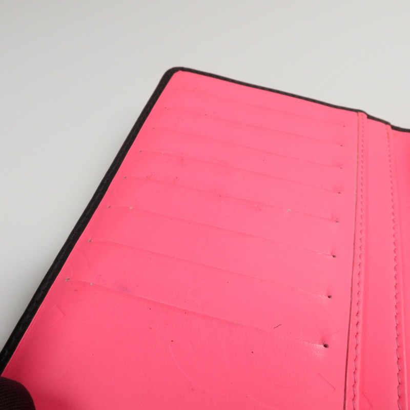 CHANEL 牛皮皮革Cambon Long Wallet銀扣長錢包-8