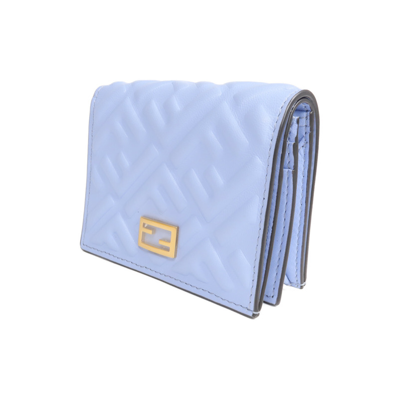 FENDI 牛皮皮革Wallet金扣錢包-1