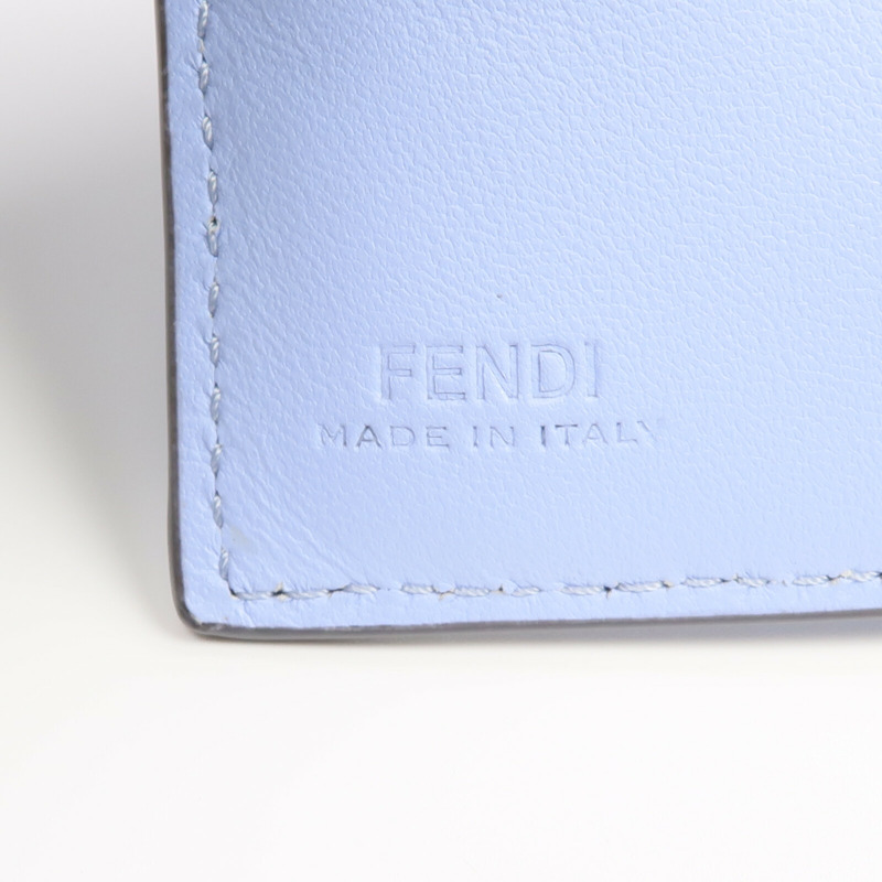 FENDI 牛皮皮革Wallet金扣錢包-7